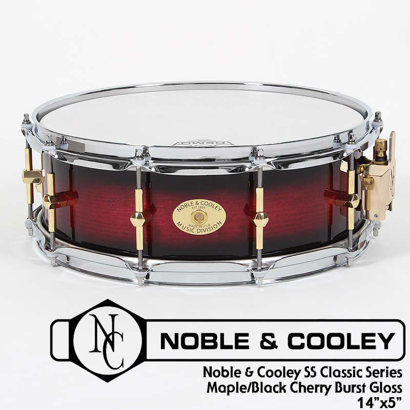 [★드럼채널★] Noble & Cooley SS Classic Maple Snare 14x5" /Black Cherry Burst /FGJB145BCB